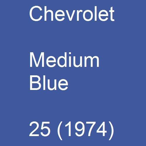 Chevrolet, Medium Blue, 25 (1974).